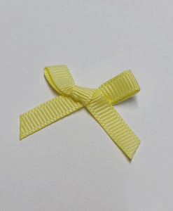 10 X YELLOW RIBBON BOW 3cm