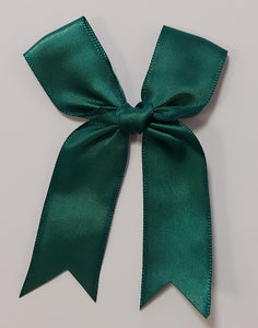 5 x 8cm  LARGE SATIN BOW GREEN