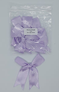 5 x 8cm Large Satin Bows Lilac