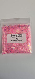 Cosmetic Glitter 10g Pastel Dark Pink