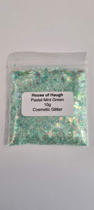 Cosmetic Glitter 10g Pastel Mint Green